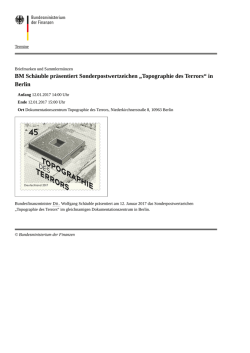 in Berlin - Bundesfinanzministerium