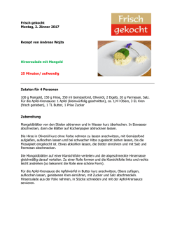 Hirseroulade mit Mangold