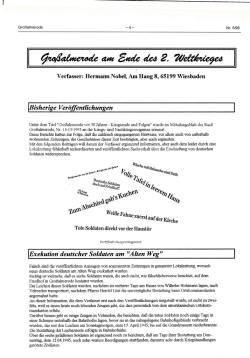 Gro&szlig;almerode am Ende des 2. Weltkrieges