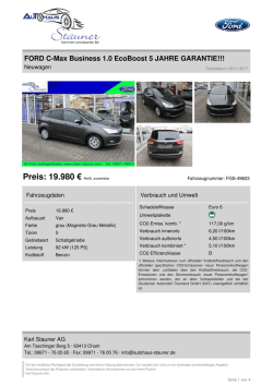 Inserat drucken - Autohaus Stauner in Cham