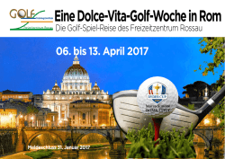 Eine Dolce-Vita-Golf-Woche in Rom
