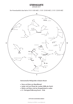 Sternkarte Januar 2017