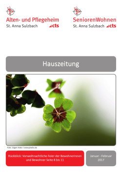 Januar - Februar 2017 - und Pflegeheim St. Anna