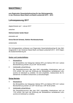Gaertner BS-BL GAV-Lohnvereinbarung 2017