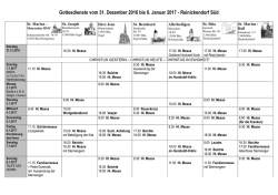 31. Dezember 2016 bis 08. Januar 2017