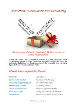 Geschenkinnovation zum Geburtstag (Beispielanalyse PDF)