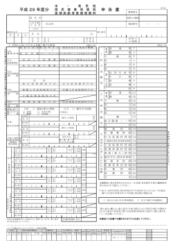 平成29年度 市県民税申告書（PDF：293KB）