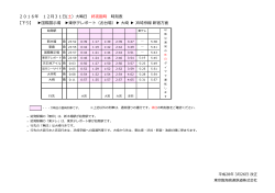 2016年 12月31日(土）大晦日 終夜臨時 時刻表 【下り】 国際展示場