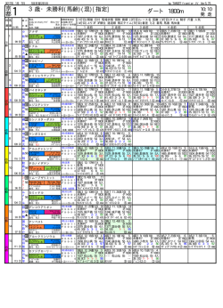 橡 競馬新聞形式・出馬表 [2017年 1月 7日]