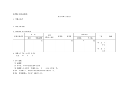 様式第2号(別表関係) 事業計画(実績)書 1 事業の目的 2 事業実施場所