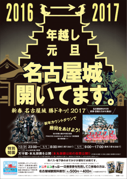 新春 名古屋城 勝ドキッ！2017 - 名古屋城公式ウェブサイト