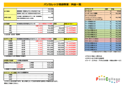 パソカレッジ池袋教室 料金一覧