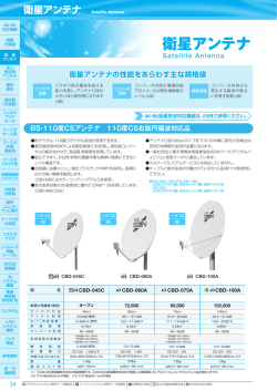 衛星アンテナ