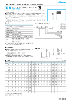 プラスチックフィルムコンデンサ PLASTIC FILM CAPACITORS