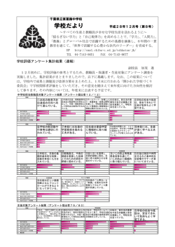 学校だより