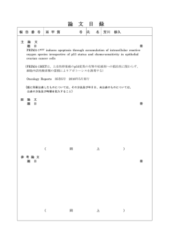 甲11577 芳川 修久 論文目録