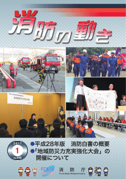 平成28年版 消防白書の概要 「地域防災力充実強化大会」の 開催について