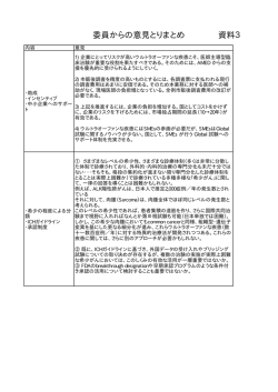委員からの意見取り纏め