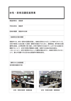 女性・若者活躍促進事業