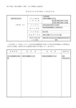 第3号様式（第8条関係）（用紙 日本工業規格A4縦長型） 指定