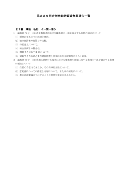 第339回定例会総括質疑発言通告一覧 回定例会総括質疑