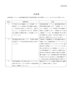 質問及び回答