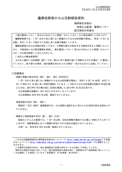 薩摩硫黄島の火山活動解説資料