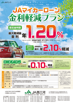 JAマイカーローン 金利軽減プラン