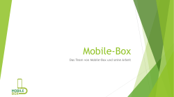 Mobile-‐Box - Freiwilliges Ökologisches Jahr
