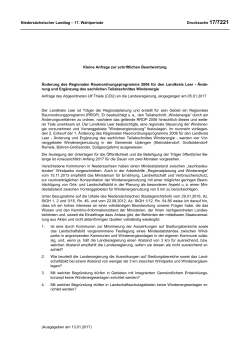 Drucksachen allgemein - Nieders&auml;chsischer Landtag
