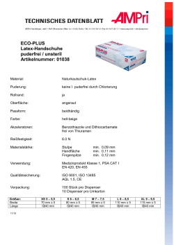 ECO-PLUS Latex-Handschuhe puderfrei / unsteril Artikelnummer