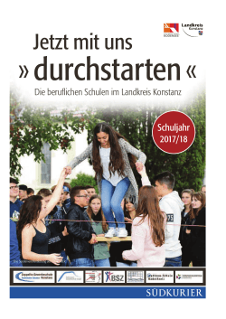 Berufliche Schulen im Kreis Konstanz "Jetzt mit uns durchstarten"