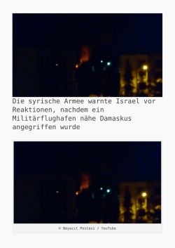 Die syrische Armee warnte Israel vor Reaktionen - K
