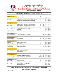 Lehrplan MTA Philippsreut
