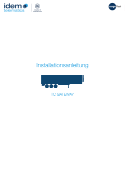 Installationsanleitung TC Gateway