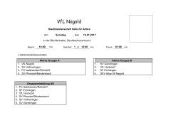 VfL Nagold - SV Pfrondorf