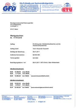 Gutachten - Zoll