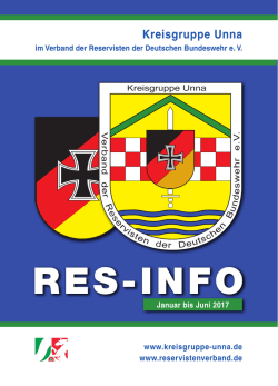 INFO-RES Heft der Kreisgruppe Unna - Reservisten