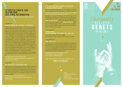 im Flyer - Arche-Gemeinschaft Erlangen