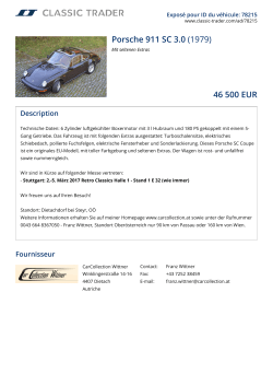 Porsche 911 SC 3.0 (1979) 46 500 EUR
