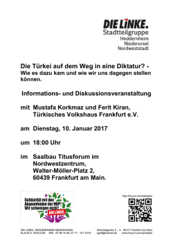 Die T&uuml;rkei auf dem Weg in eine Diktatur?