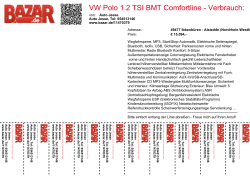 VW Polo 1.2 TSI BMT Comfortline - Verbrauch: 4.7 l
