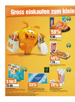 Gross einkaufen zum klein - Migros