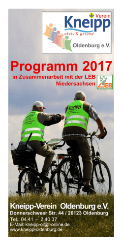 Jahresprogramm 2017