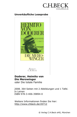 Doderer, Heimito von Die Merowinger oder Die totale Familie
