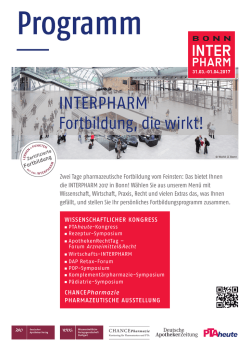 INTERPHARM in Berlin Fortbildung, die wirkt! INTERPHARM