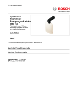 Hochdruck- Reinigungsmitteld&uuml;se (350 ml)