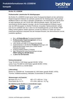 Produktinformationen HL-L5200DW kompakt