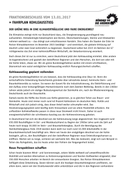 Beschluss - Bündnis 90/Die Grünen Bundestagsfraktion