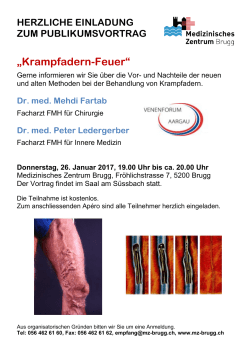 Krampfadern-Feuer - Medizinisches Zentrum Brugg
